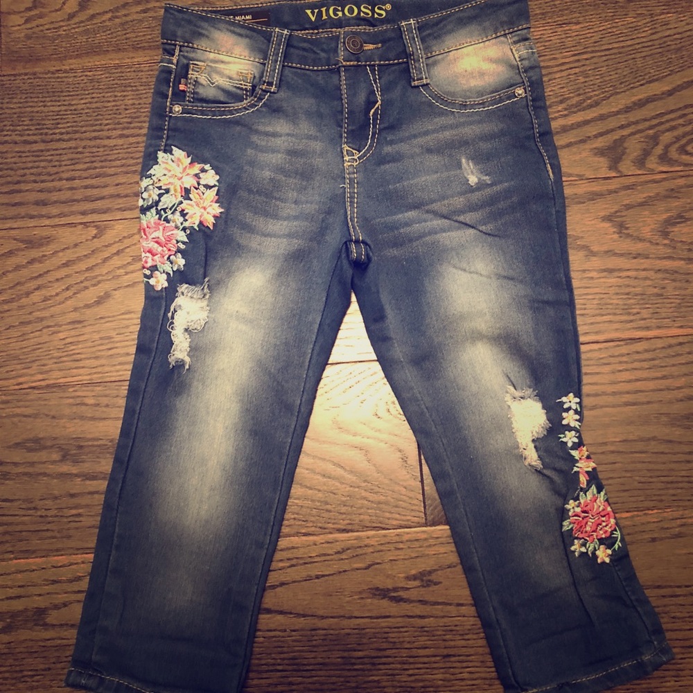 Girls Vigoss Jean capri’s size 6